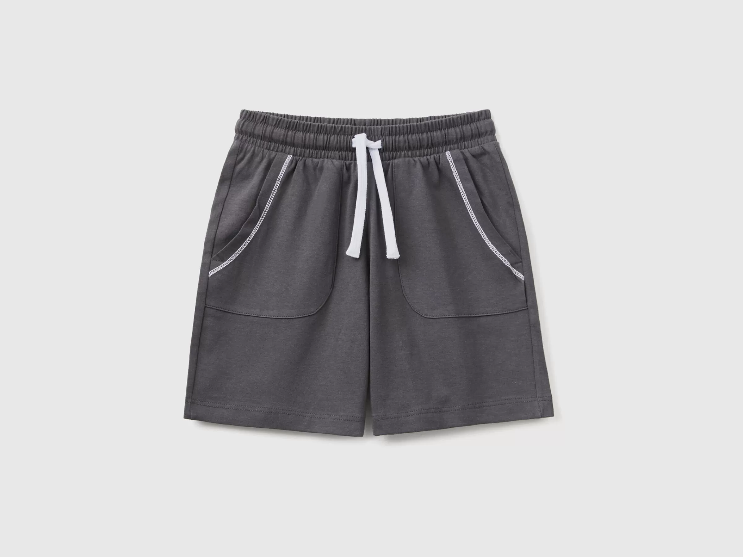 Bermudas Com Cordao De Ajuste Regular Fit^Benetton Flash Sale