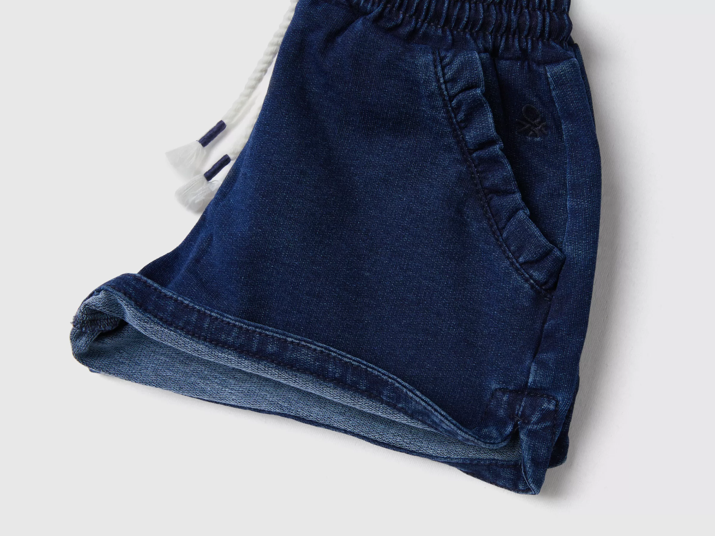 Bermudas Em Felpo Efeito Denim^Benetton Online