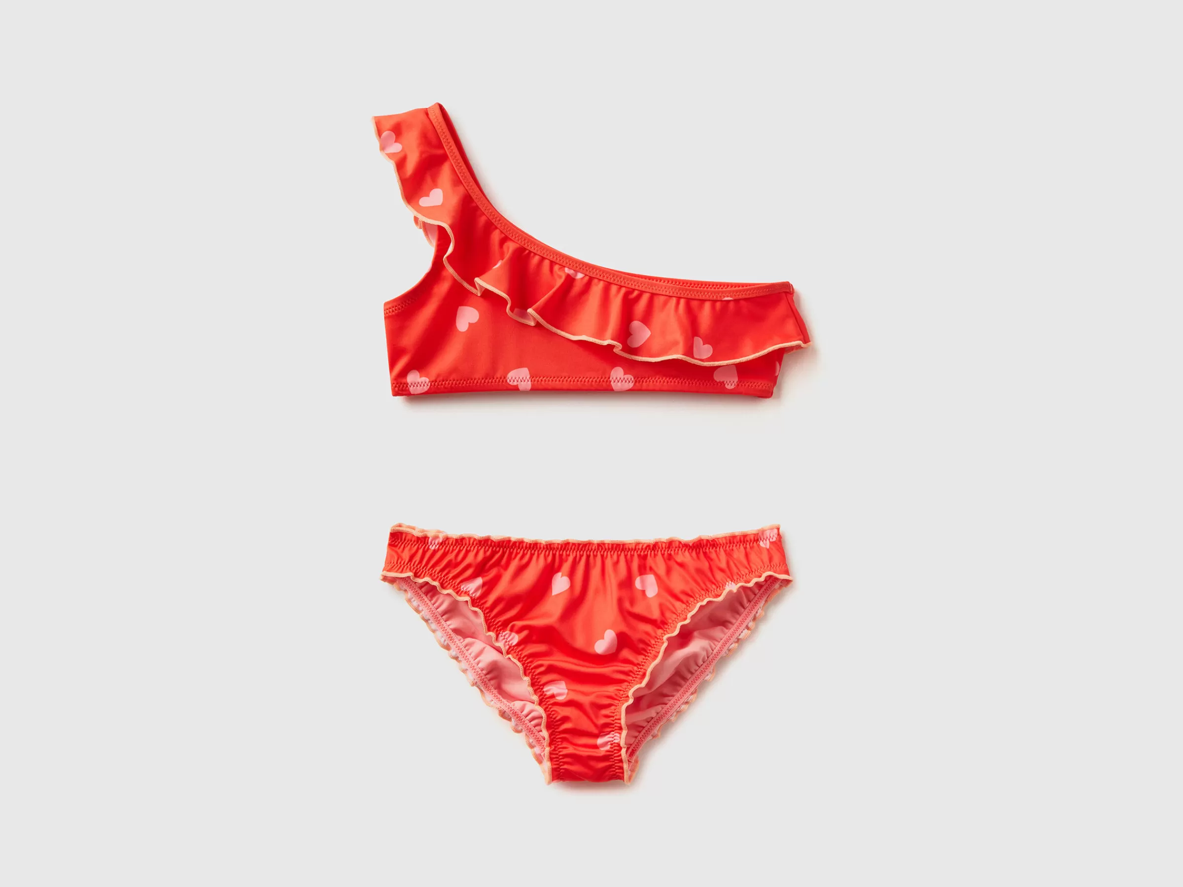 Biquini Com Um Ombro Descoberto Aos Coracoes^Benetton Shop