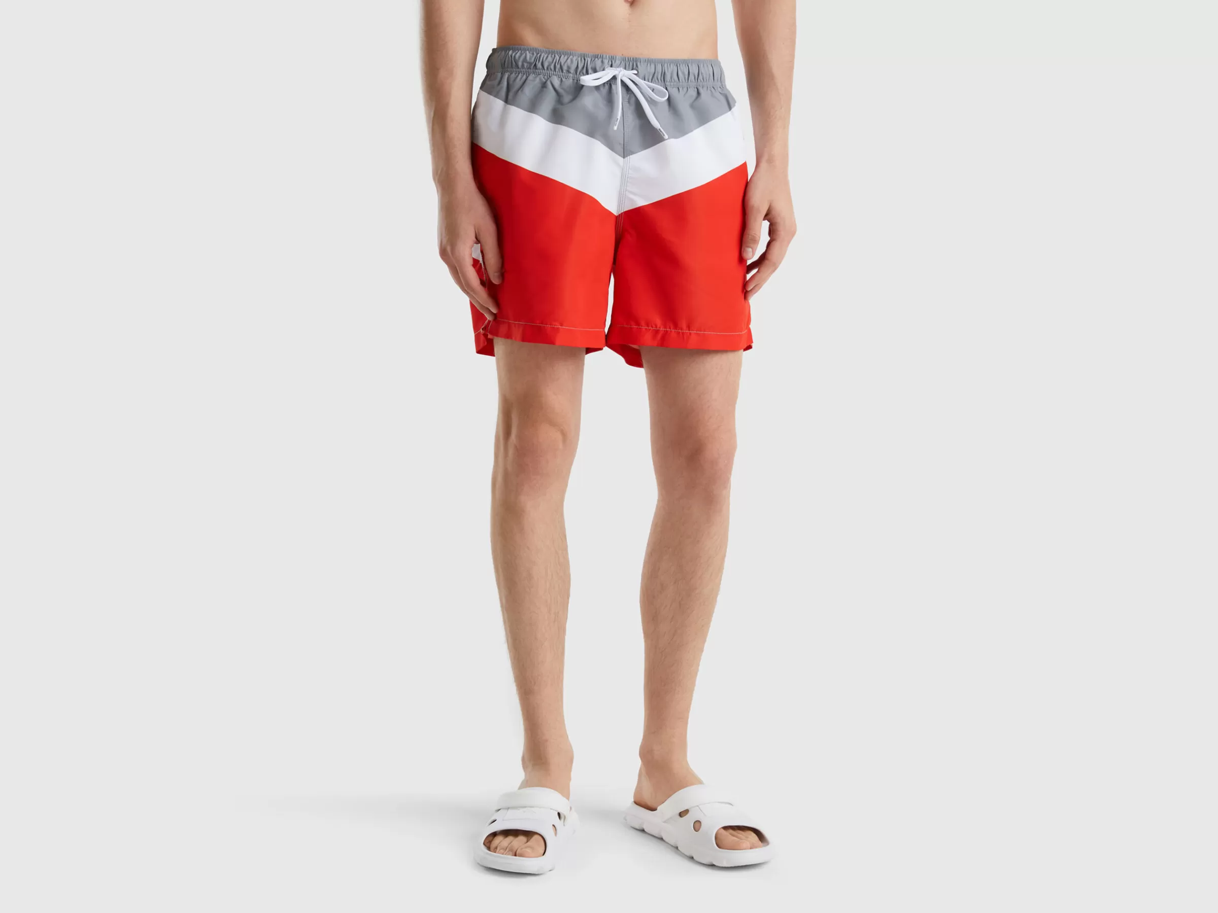 Boxers De Banho Color Block^Benetton Hot