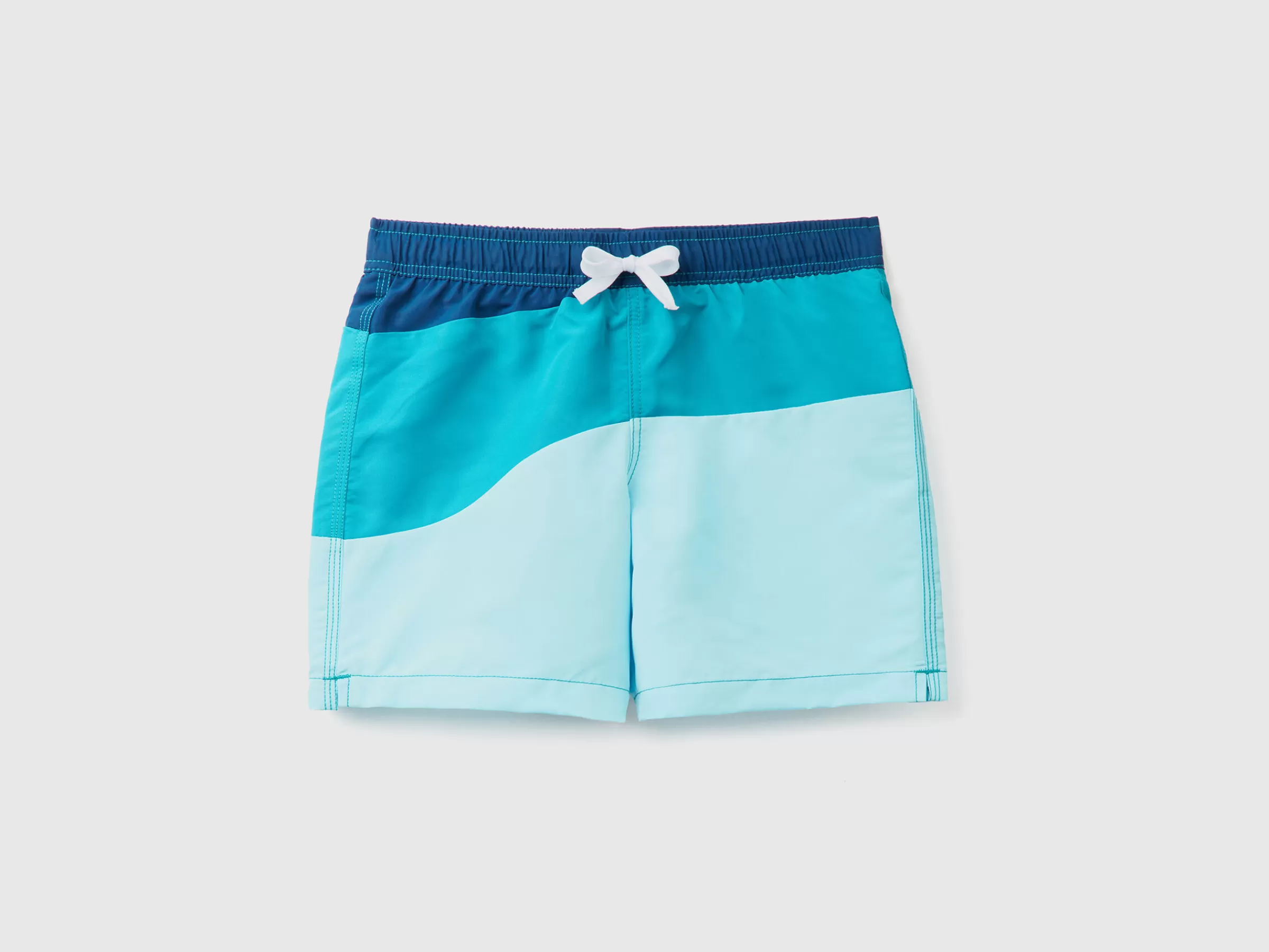 Boxers De Banho Color Block^Benetton Flash Sale