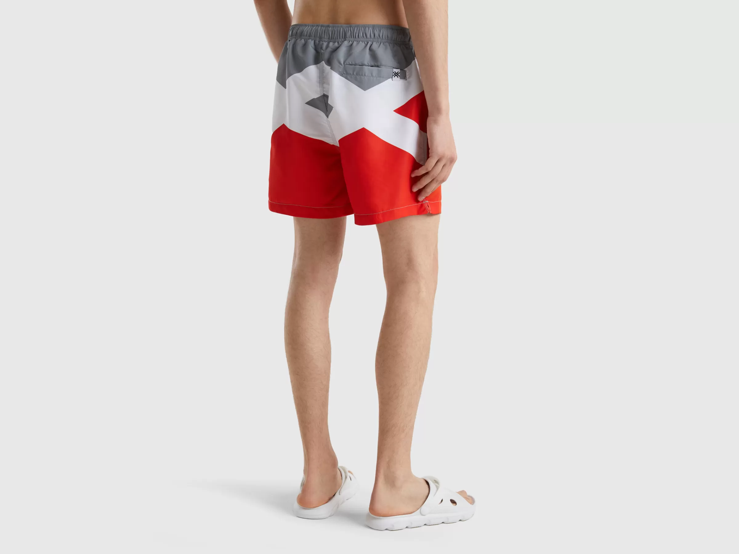 Boxers De Banho Color Block^Benetton Hot
