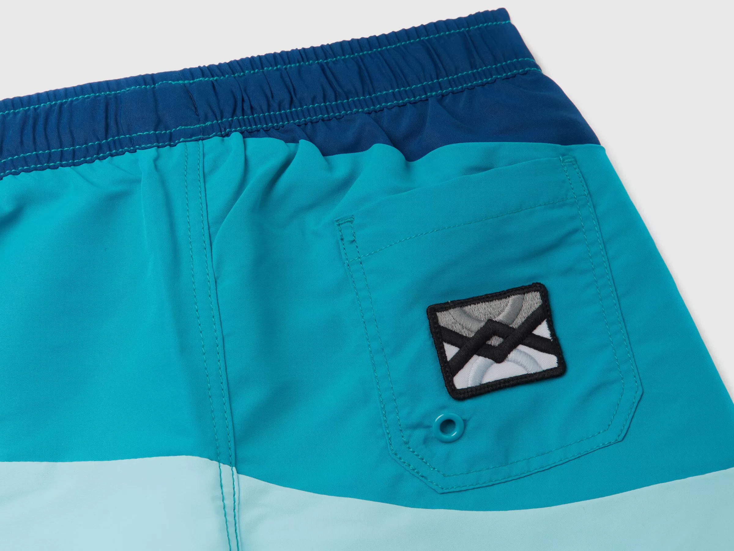 Boxers De Banho Color Block^Benetton Flash Sale