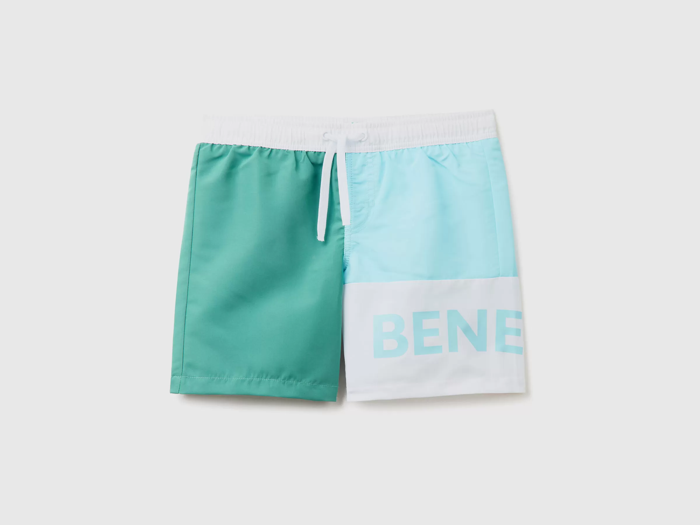 Boxers De Banho Color Block Com Logotipo^Benetton Clearance