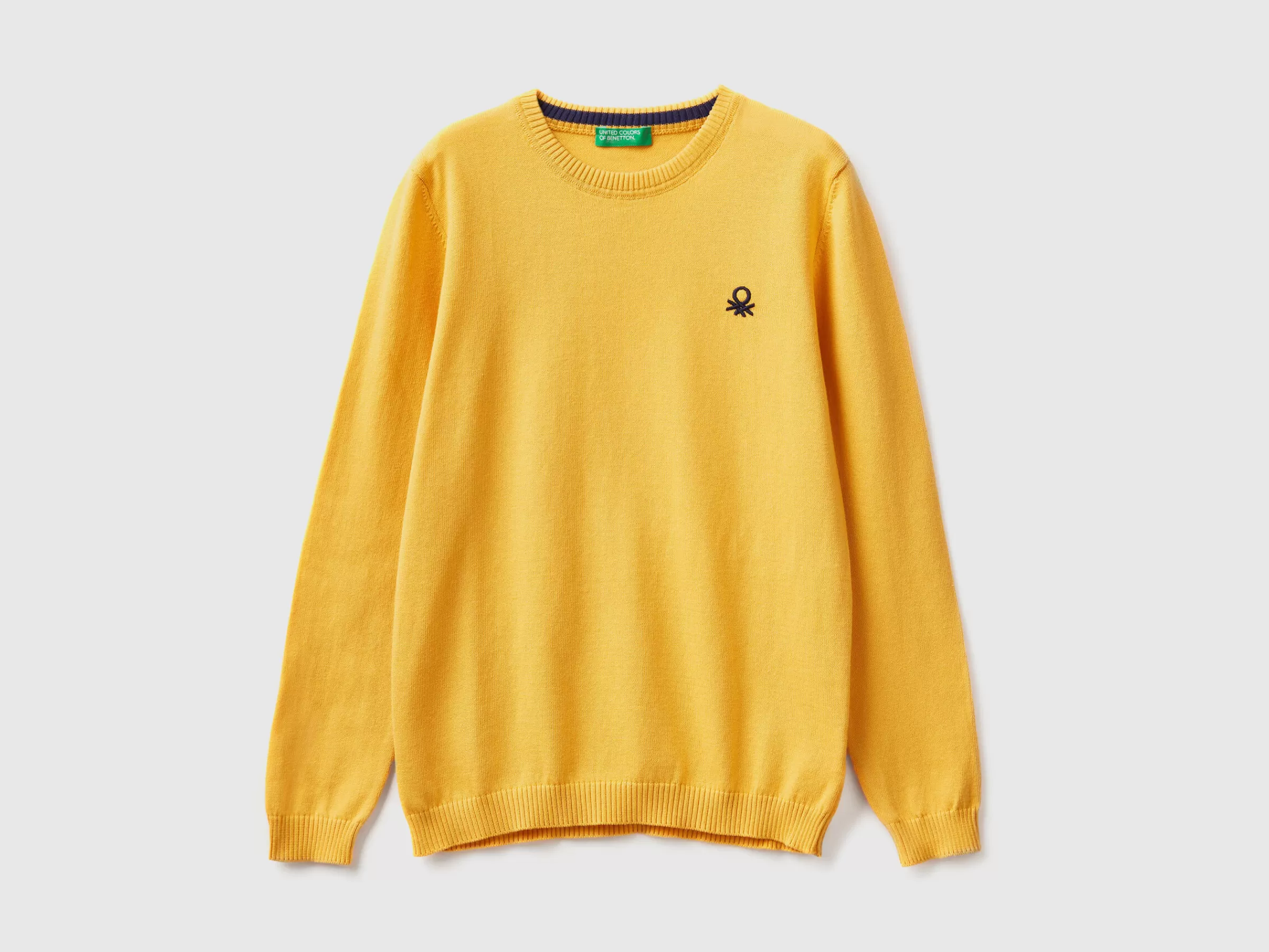 Camisola Em Algodão Quente Com Logotipo^Benetton Clearance