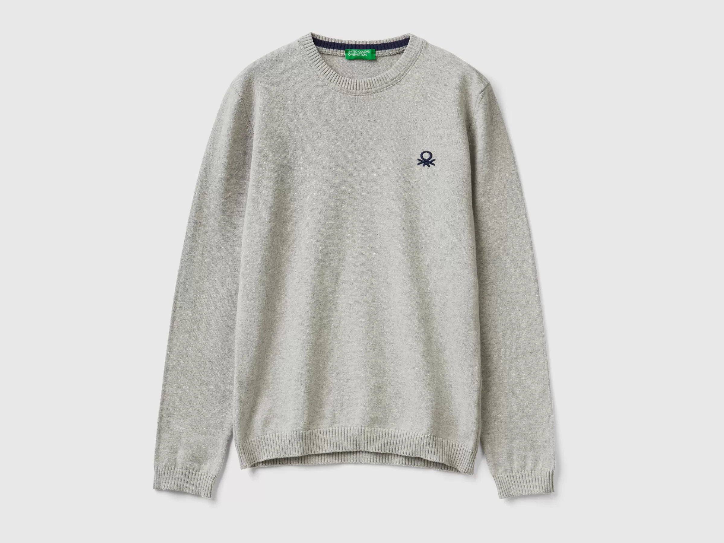 Camisola Em Algodão Quente Com Logotipo^Benetton Sale