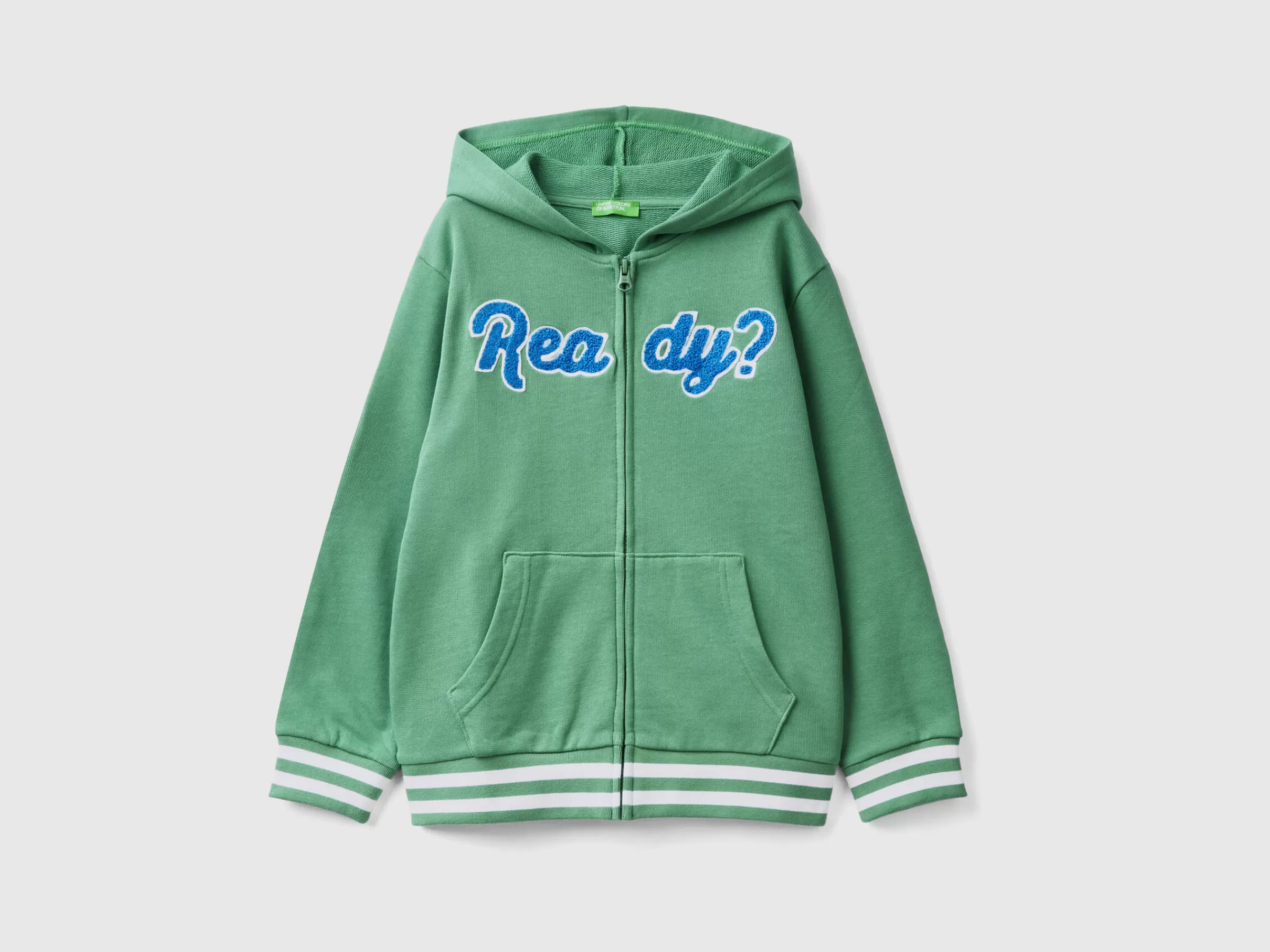 Casaco Com Fecho De Correr E Bordado^Benetton Flash Sale