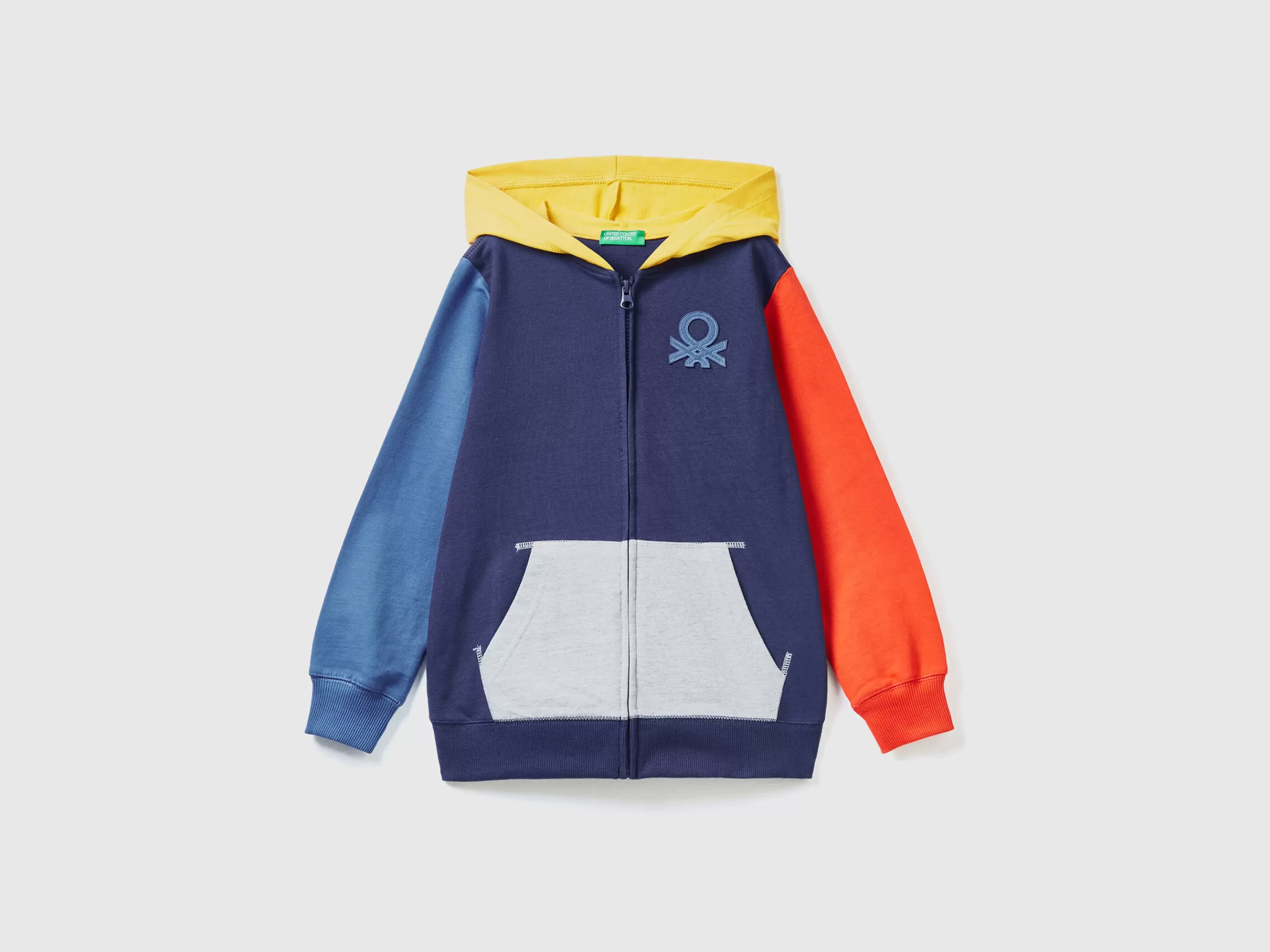 Casaco Com Fecho De Correr E Capuz^Benetton Best Sale