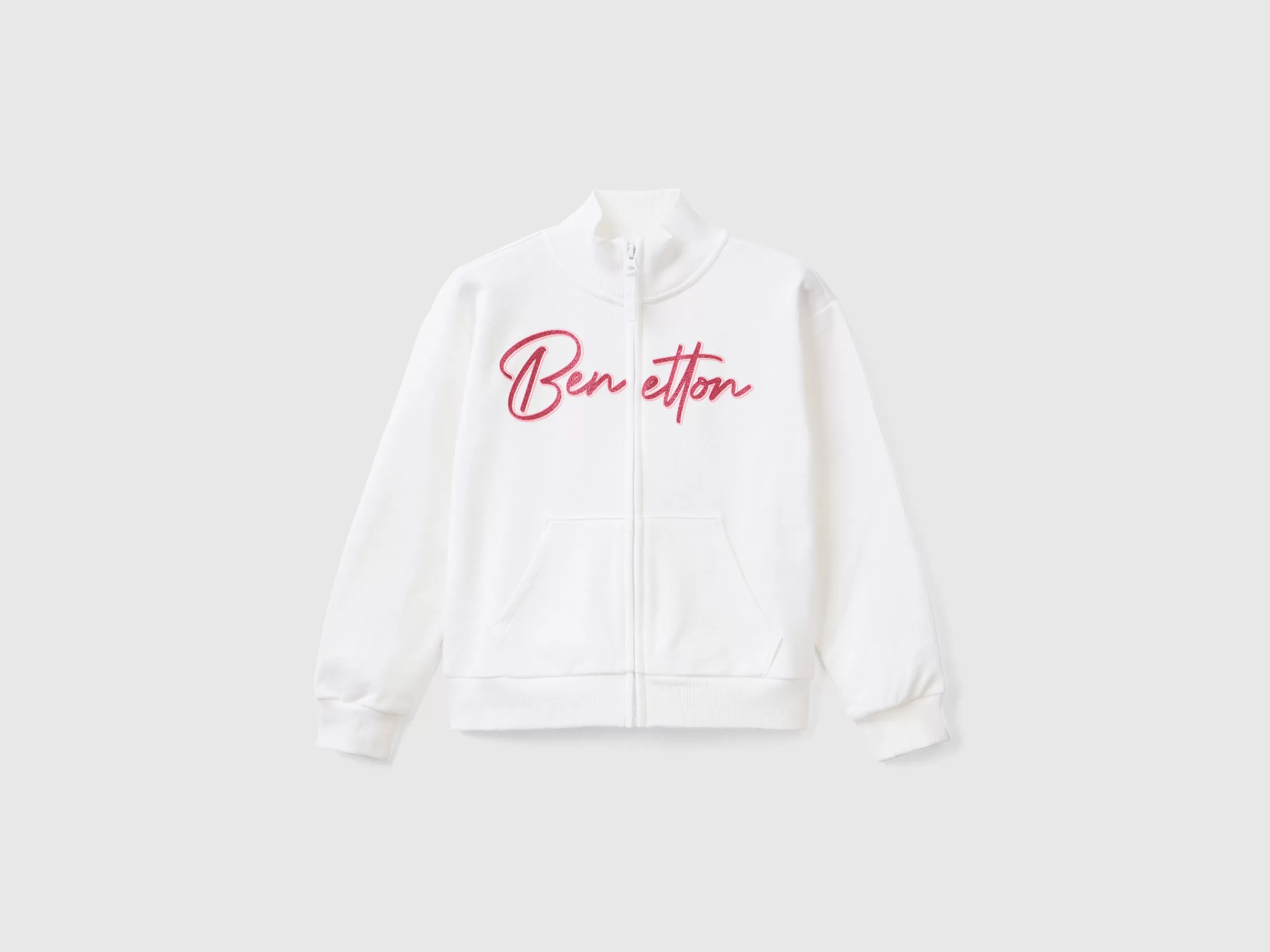 Casaco Com Fecho De Correr E Gola^Benetton Hot