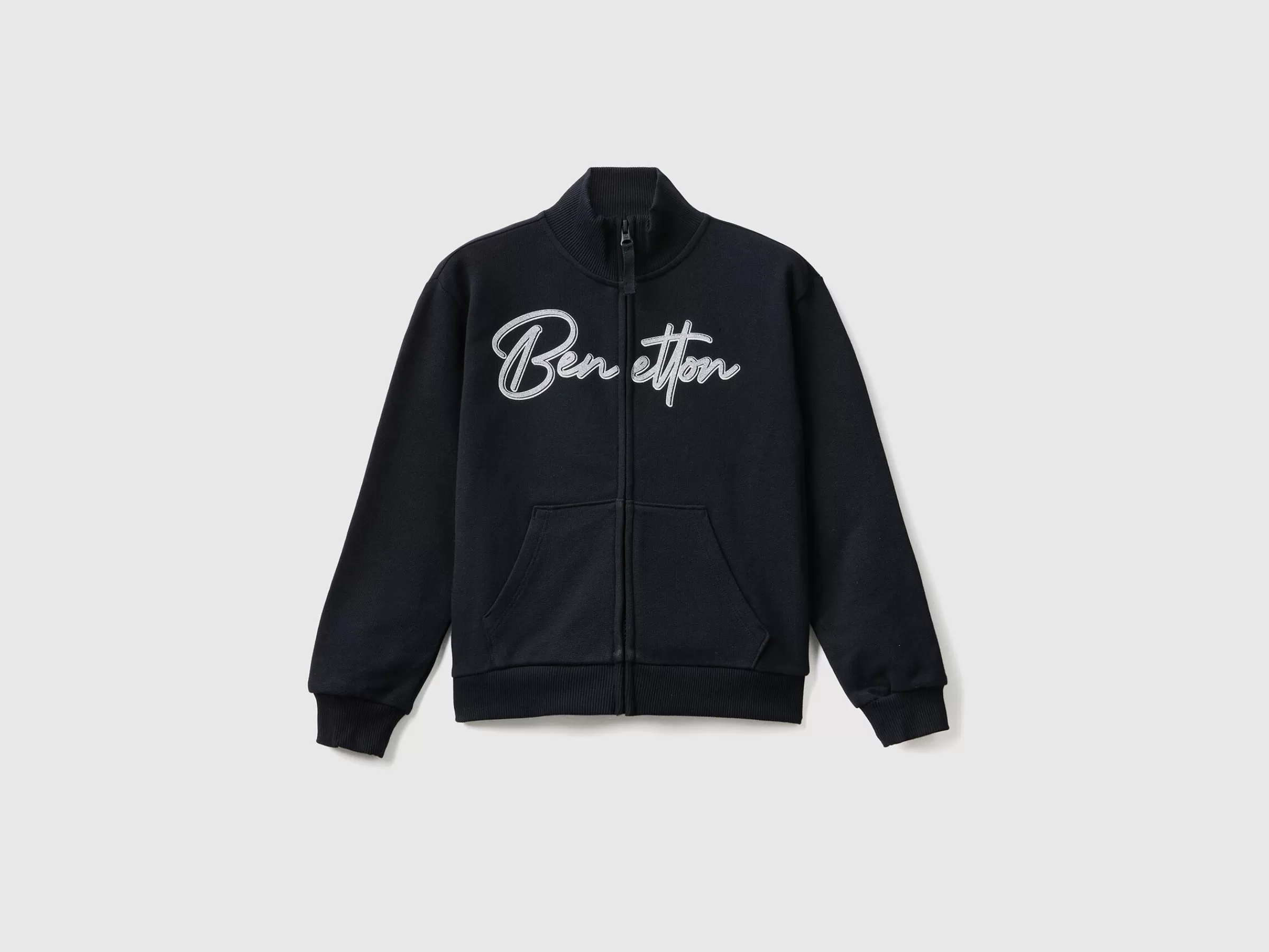 Casaco Com Fecho De Correr E Gola^Benetton Best Sale