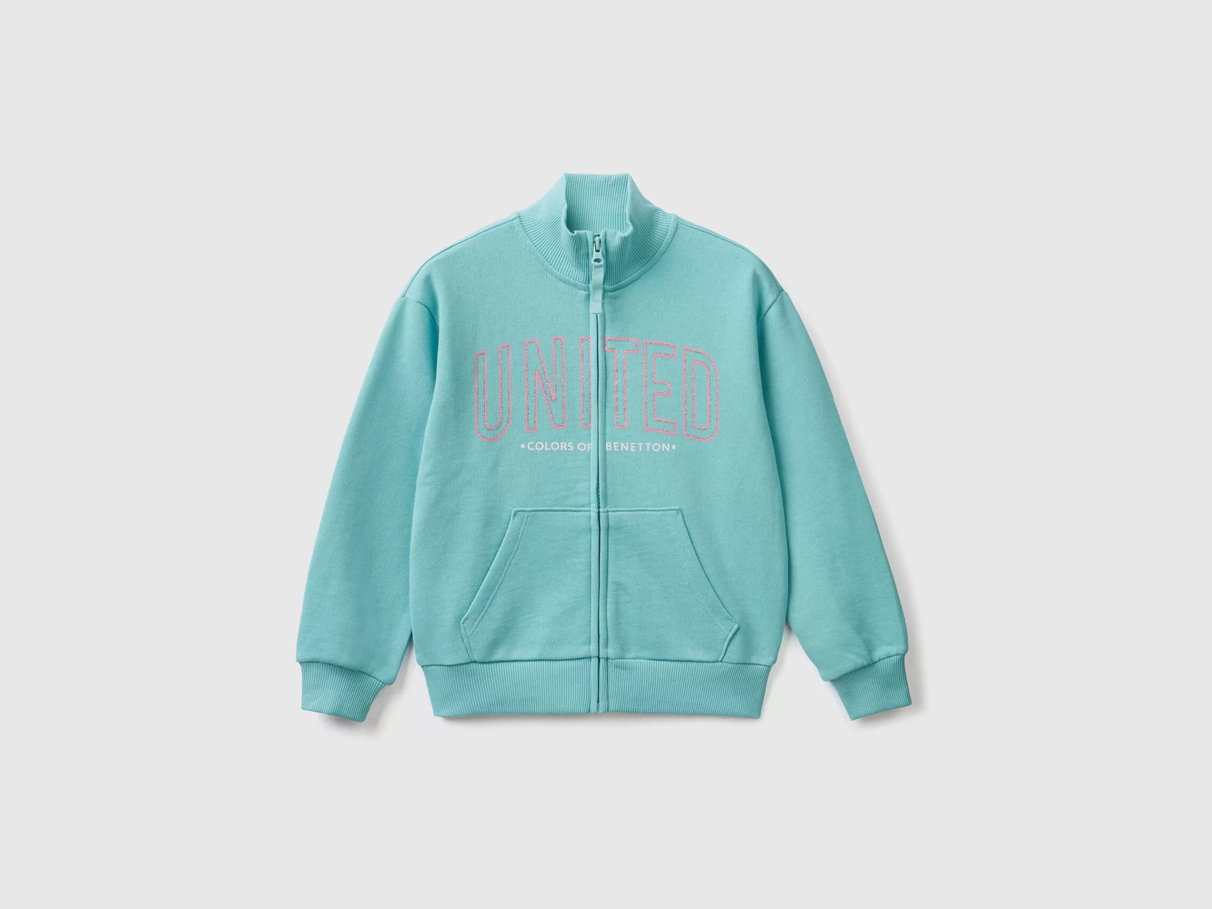 Casaco Com Fecho De Correr E Gola^Benetton Cheap