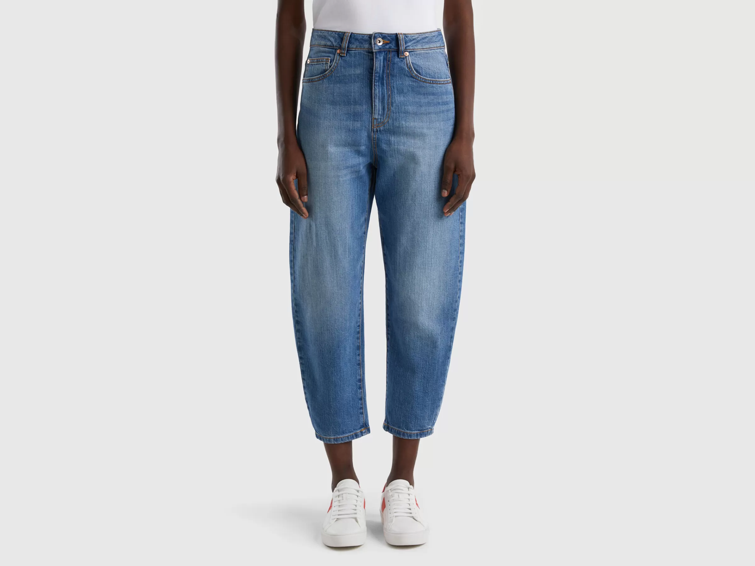 Jeans Ballon Fit 100% Algodão^Benetton Shop