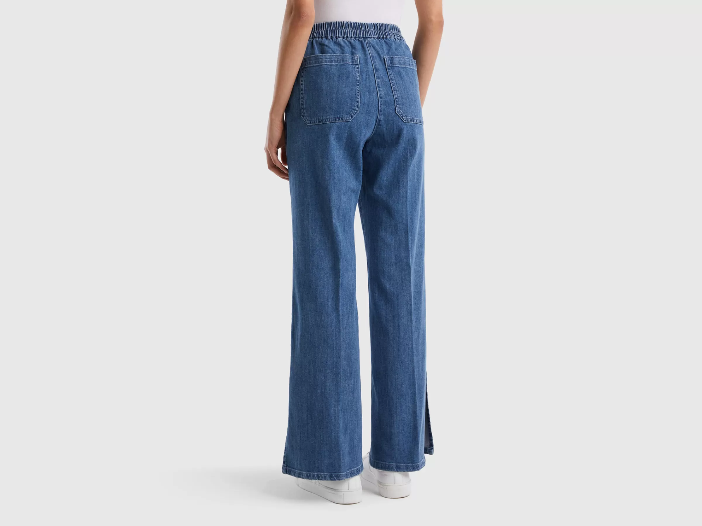 Jeans Boca-De-Sino Com Rachas^Benetton Sale