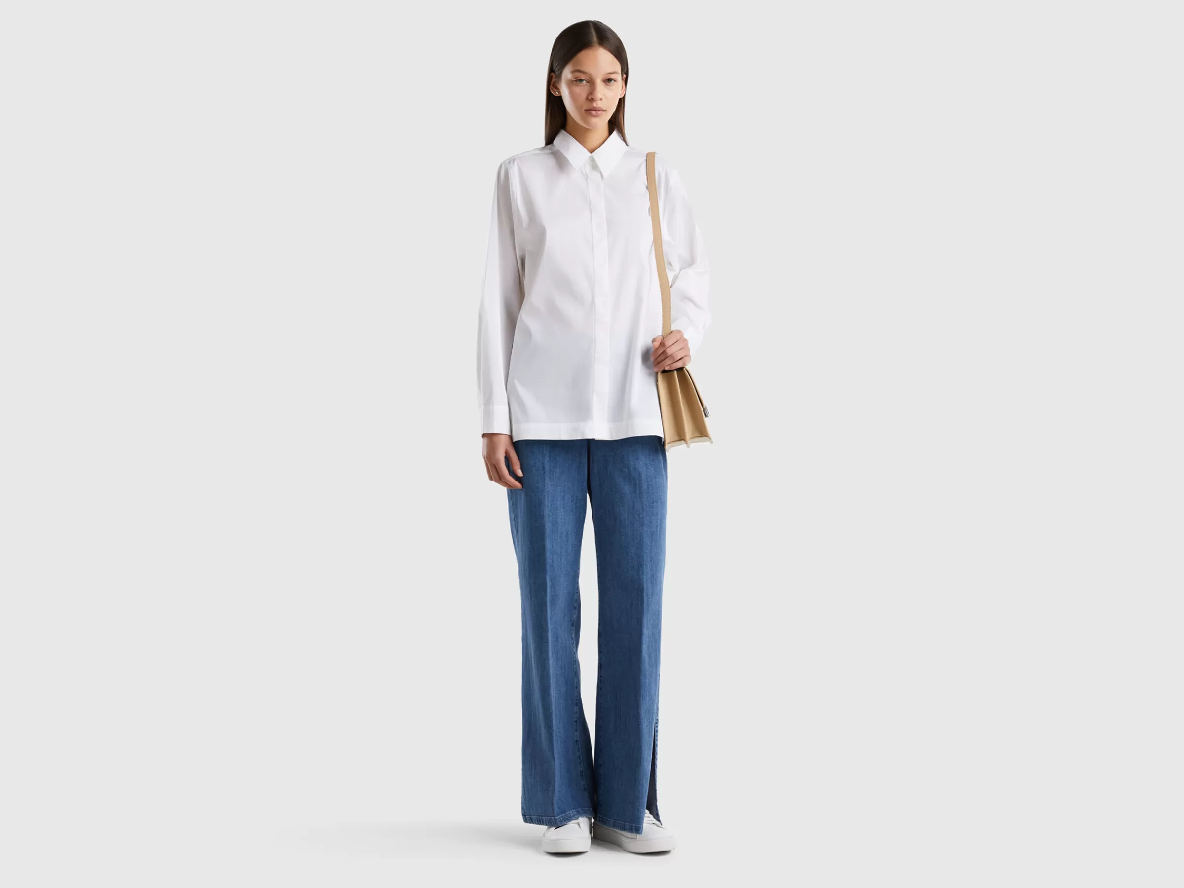 Jeans Boca-De-Sino Com Rachas^Benetton Sale
