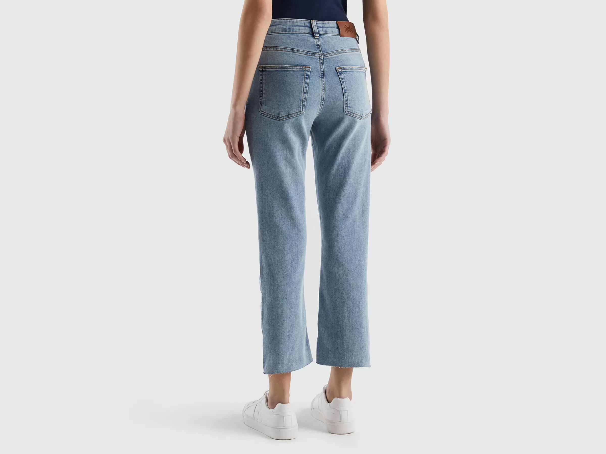 Jeans Cinco Bolsos Cropped^Benetton Hot