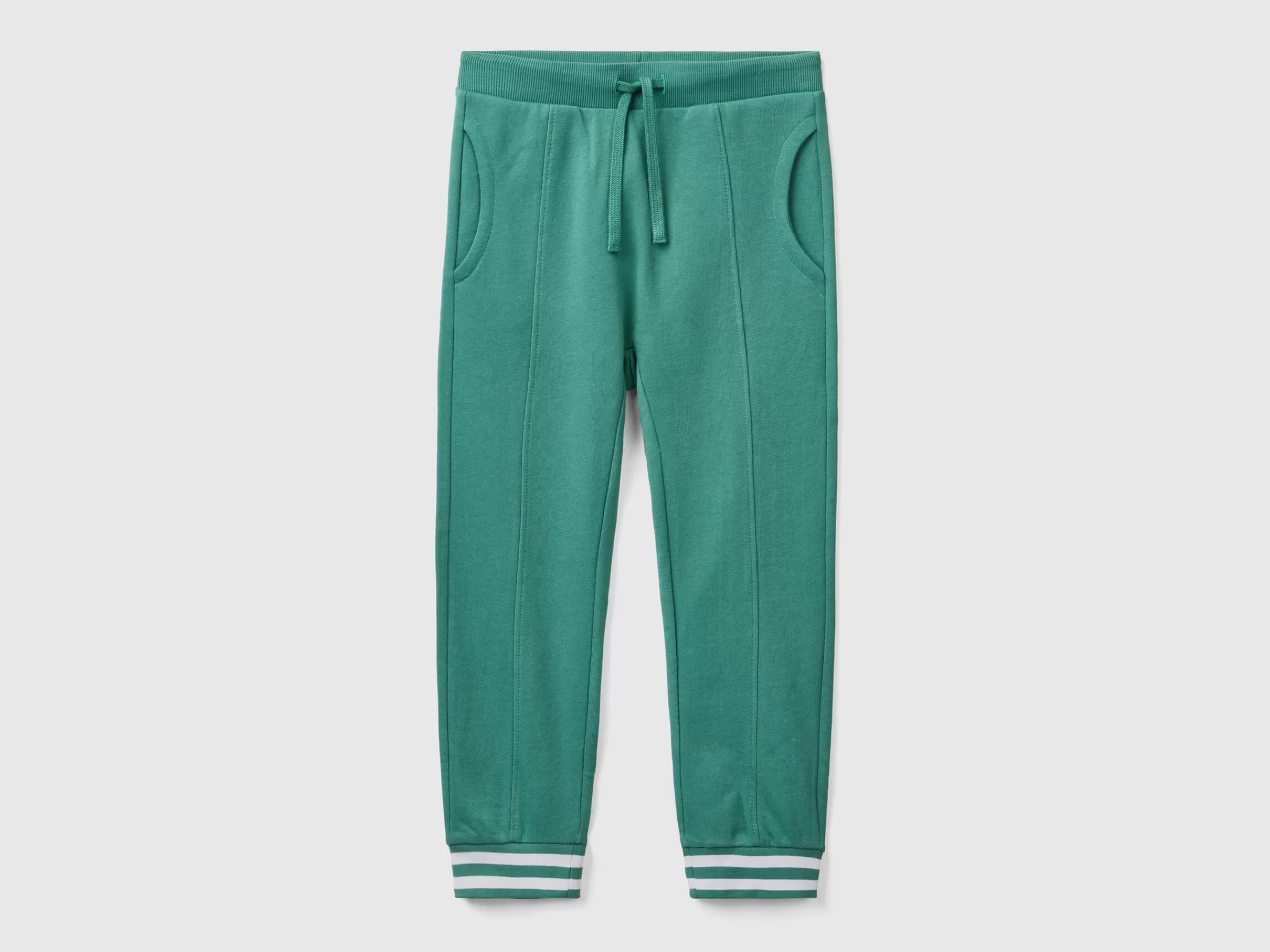 Joggers Em Felpo Com Cordao De Ajuste^Benetton Sale