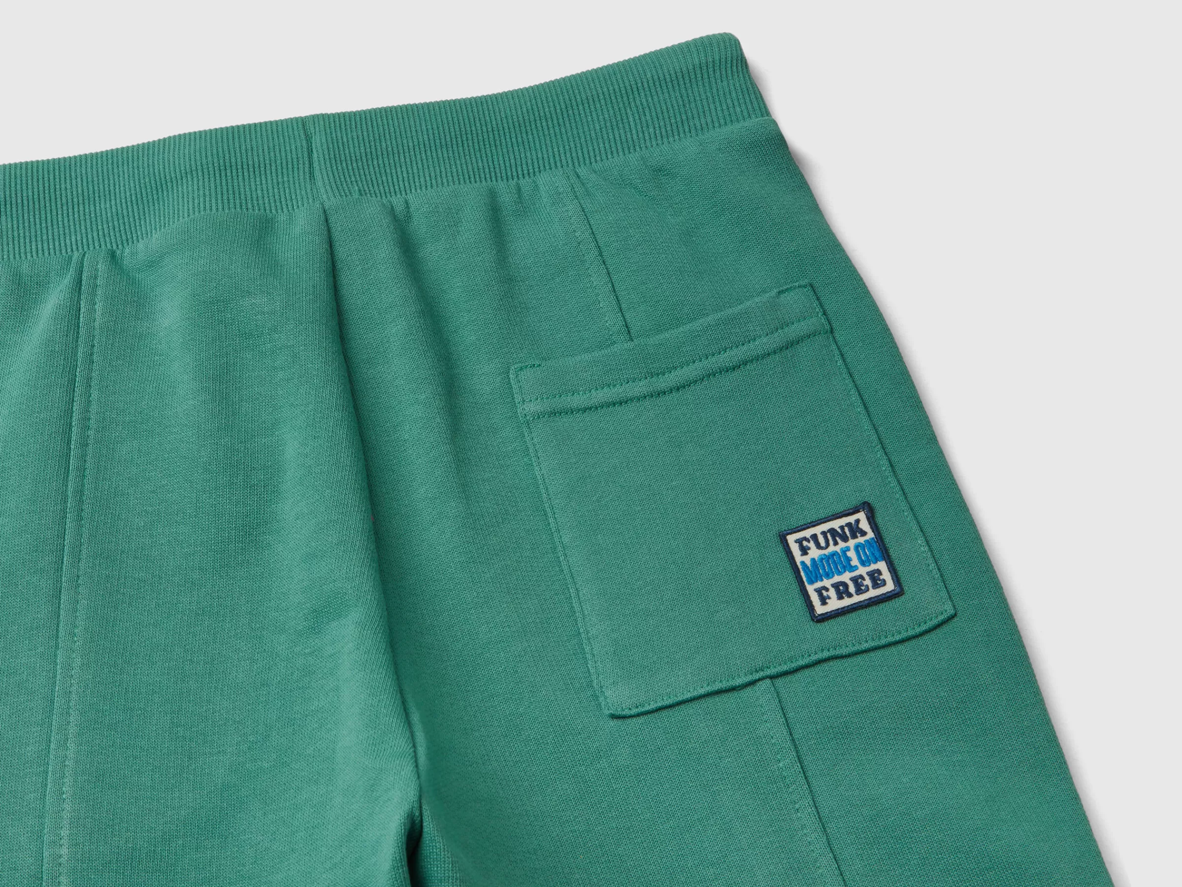 Joggers Em Felpo Com Cordao De Ajuste^Benetton Sale