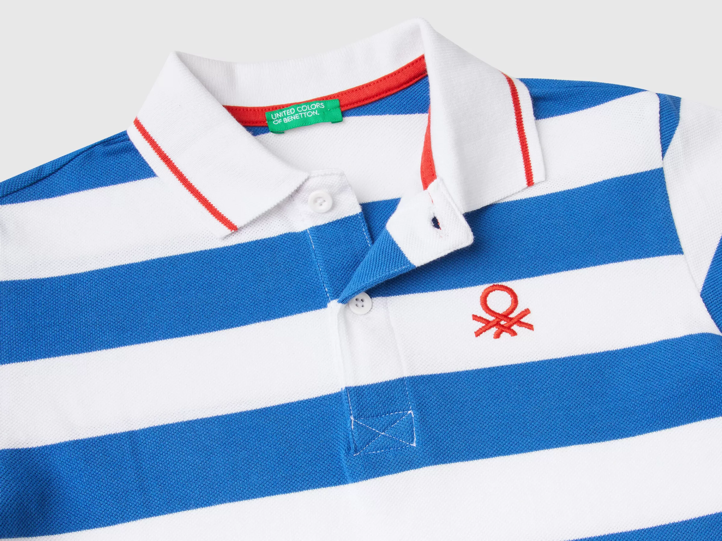 Polo De Manga Curta As Riscas^Benetton Discount