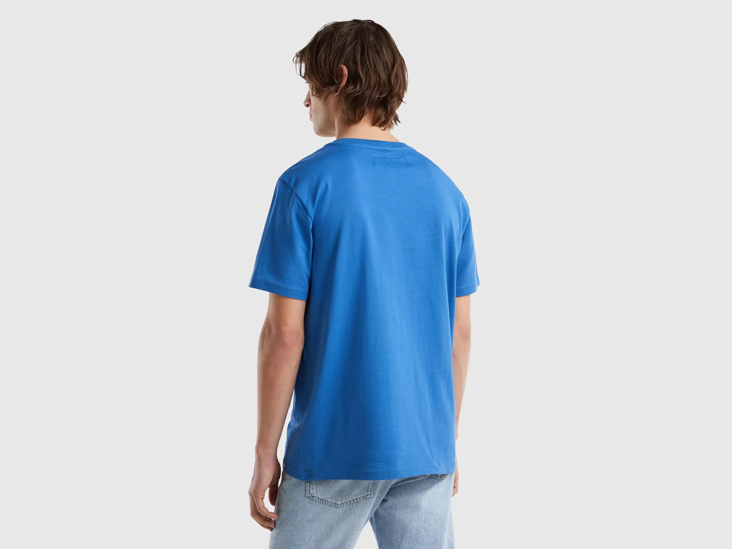 T-Shirt 100% Algodão Com Bolso^Benetton Online