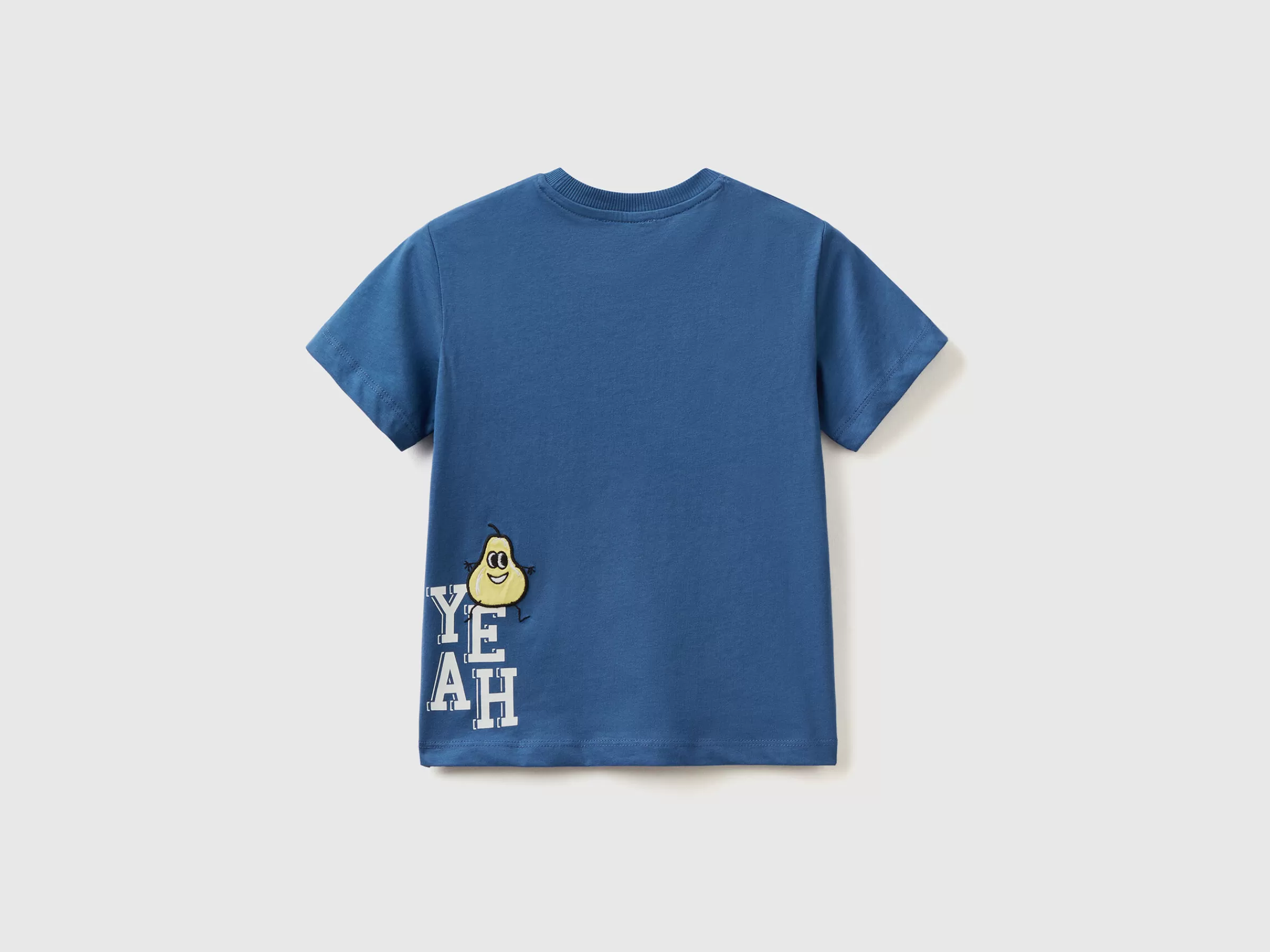 T-Shirt With Front And Back Print^Benetton New