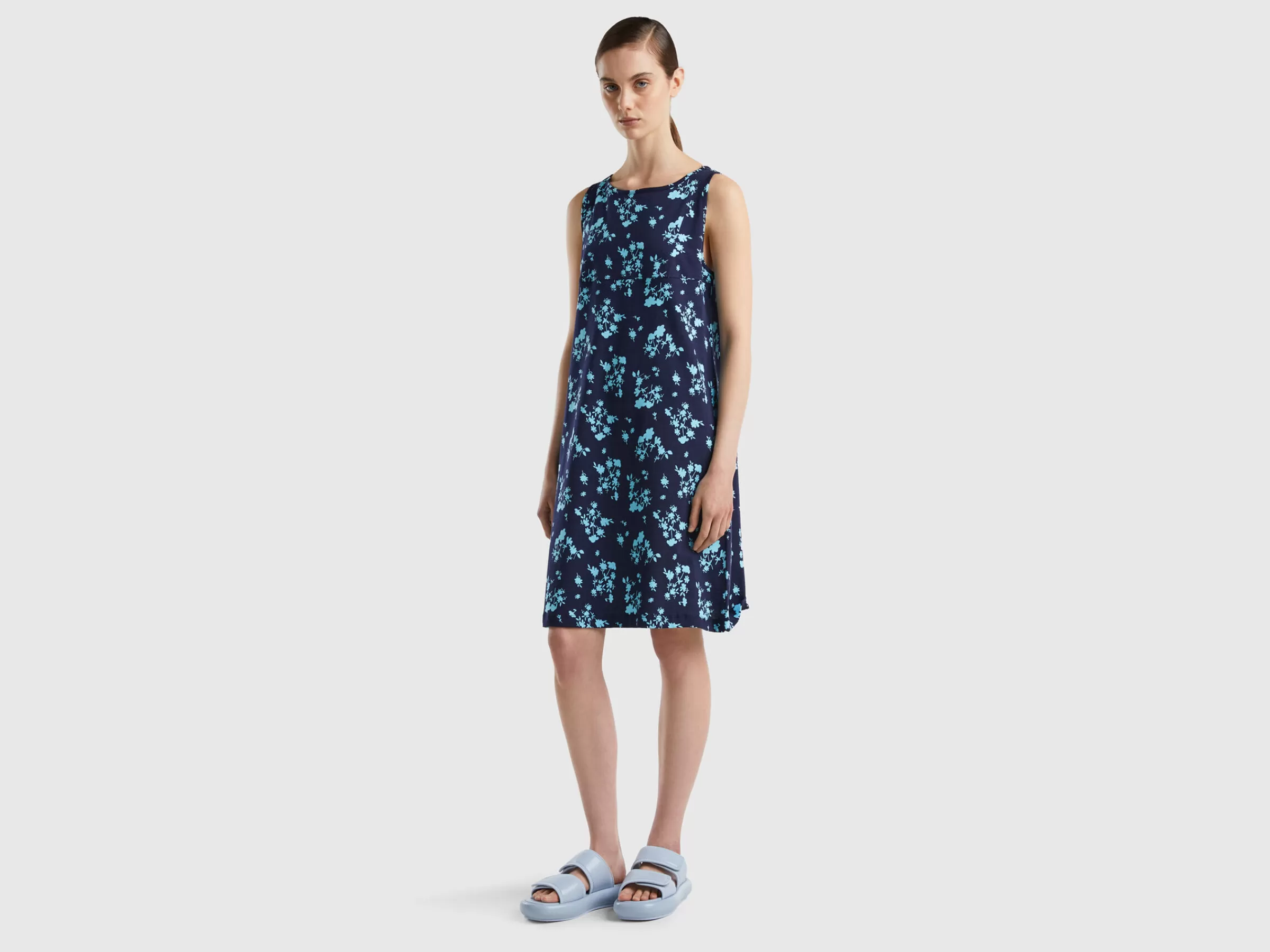 Vestido As Flores Sem Mangas^Benetton Best Sale