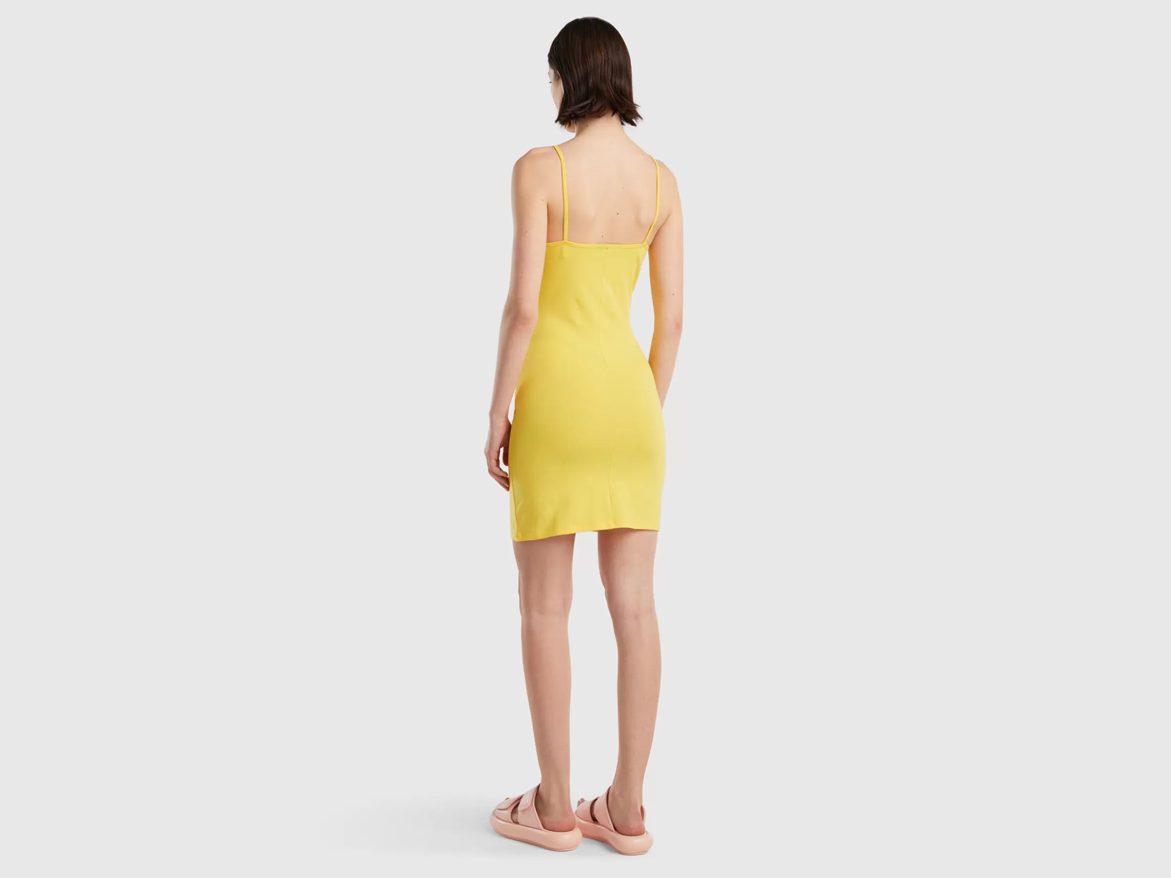 Vestido Com Alcas Finas Atras^Benetton Sale