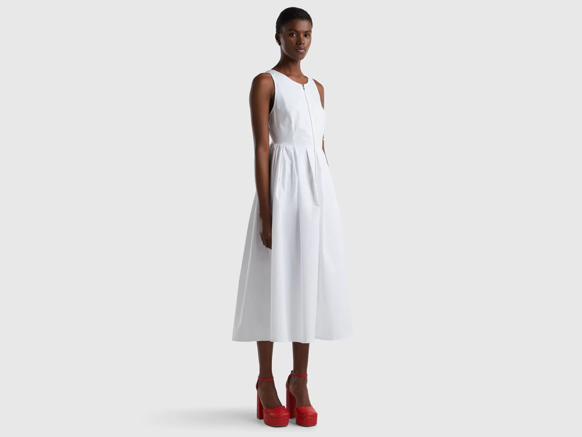 Vestido Comprido Com Fecho De Correr^Benetton Online
